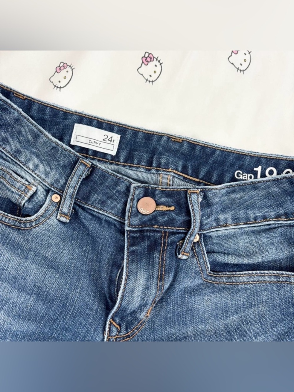 Bootcut denim blue jeans - Picture 2 of 3